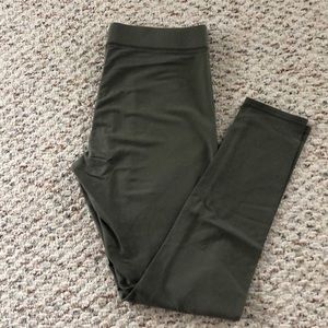 Aerie chill leggings forest green